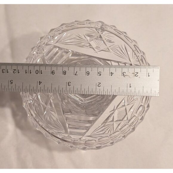 Vintage Crystal Glass Pedestal Candy Dish Candle holder - Picture 10 of 16